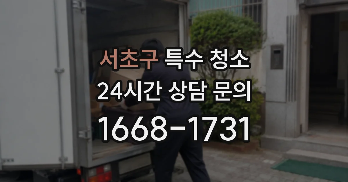 서초구 특수 청소