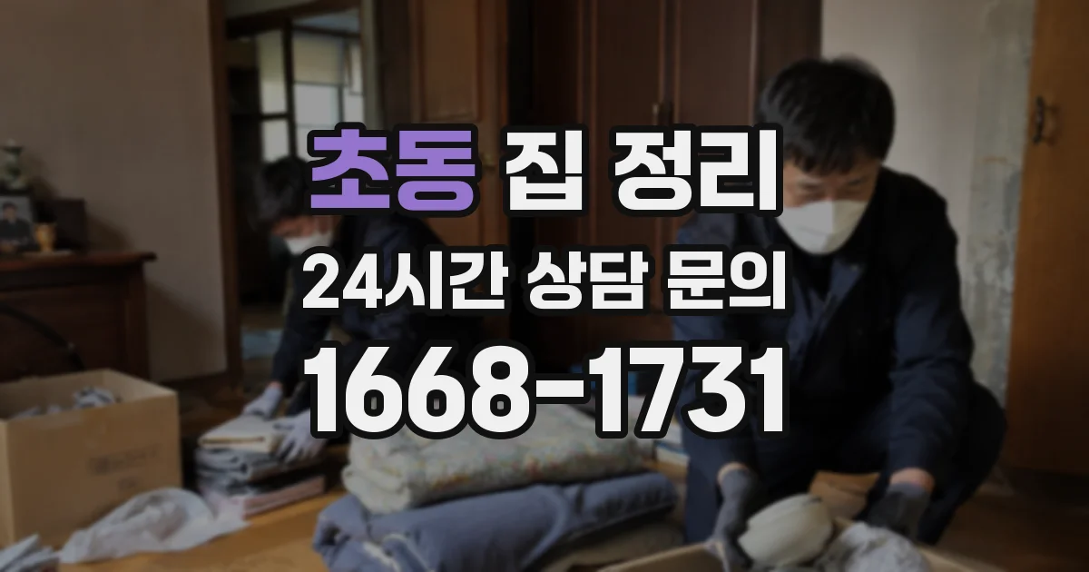 초동 집 정리