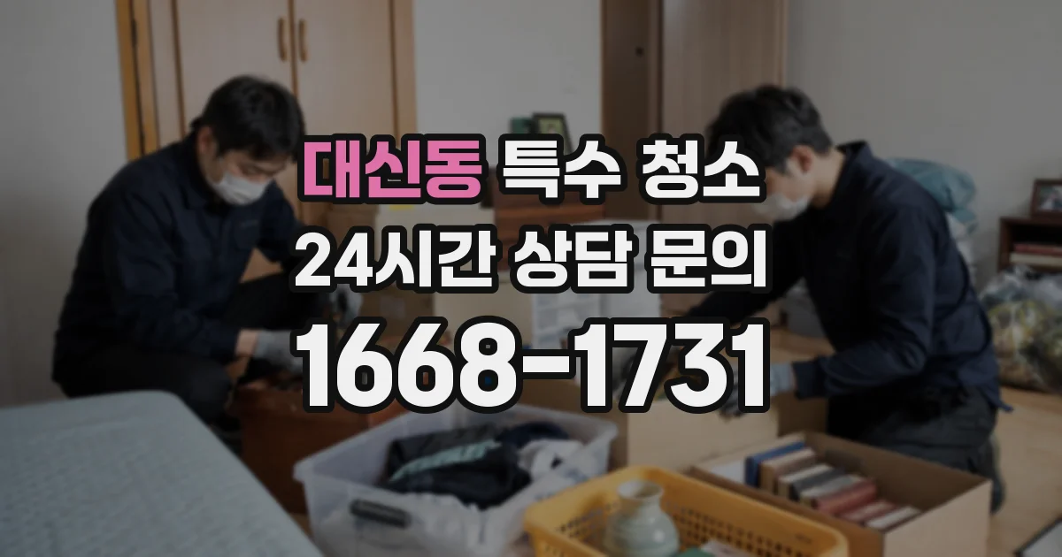 대신동 특수 청소