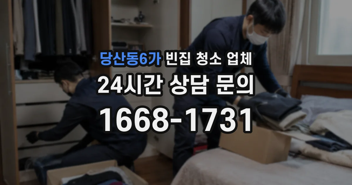 당산동6가 빈집 청소 업체