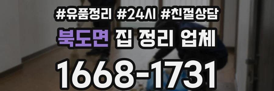 북도면 집 정리 업체