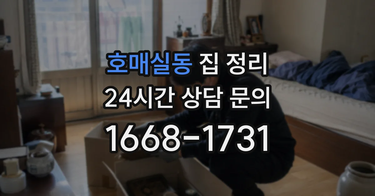 호매실동 집 정리