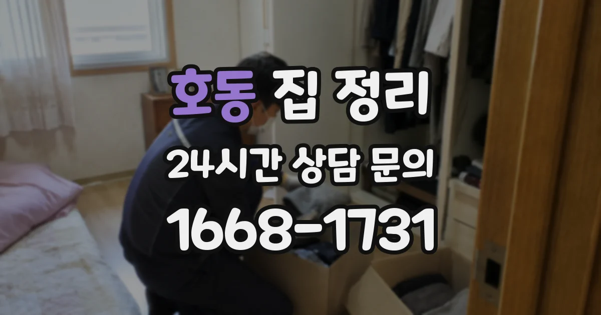 호동 집 정리