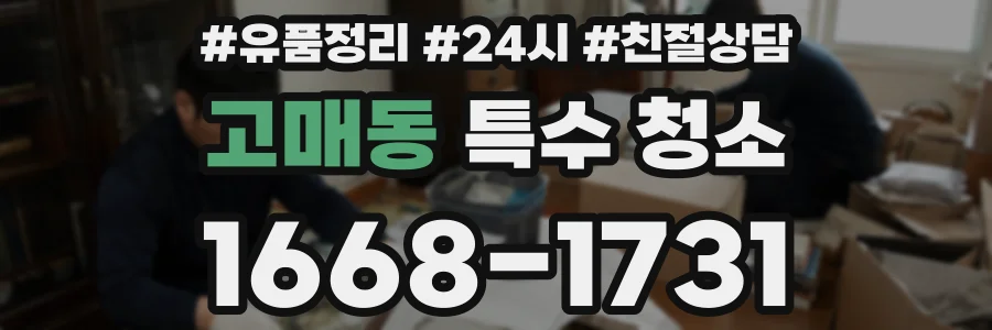 고매동 특수 청소
