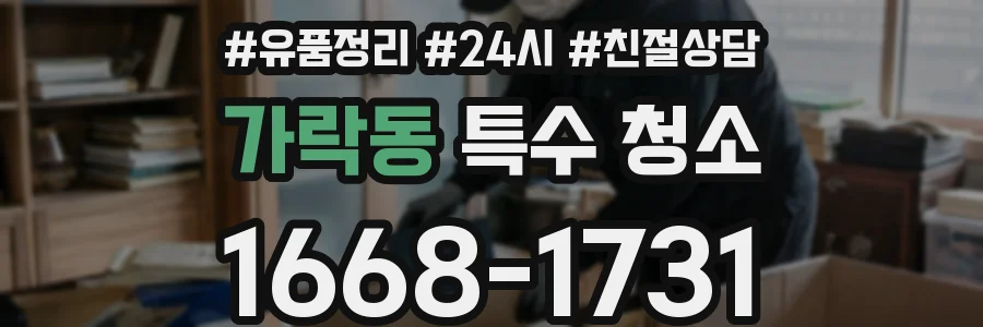 가락동 특수 청소