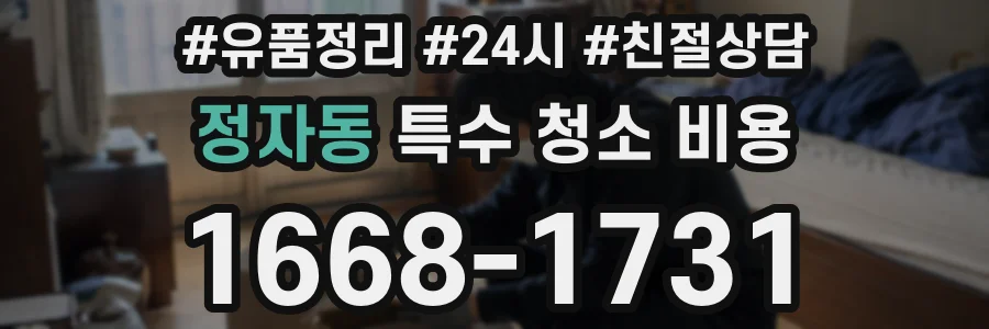 정자동 특수 청소 비용