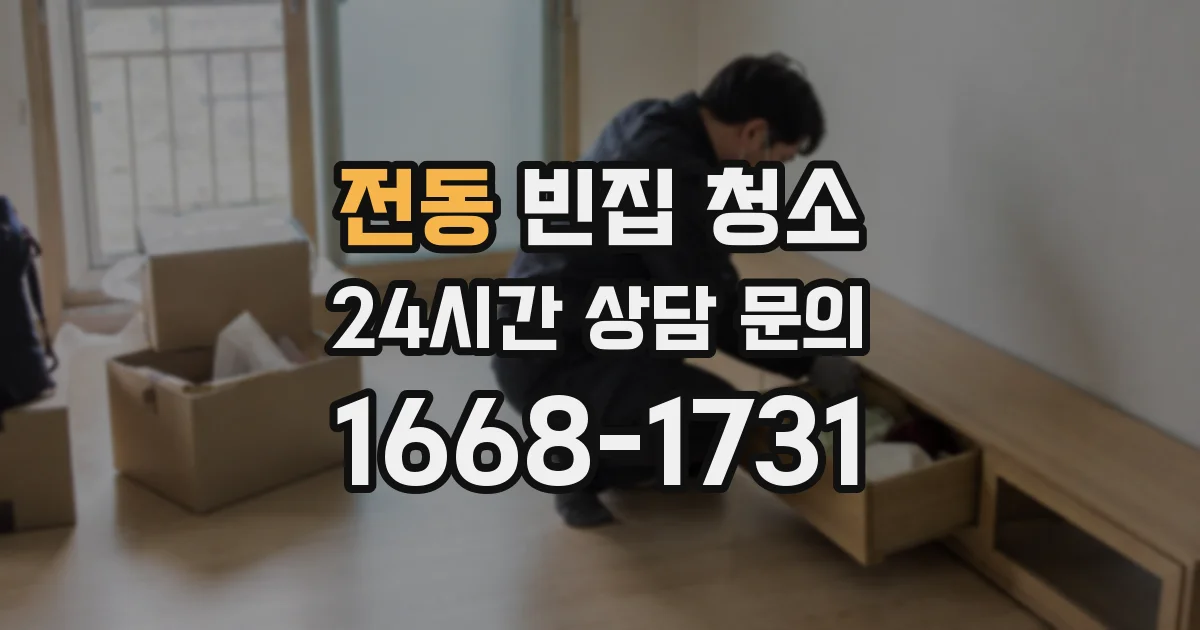 전동 빈집 청소