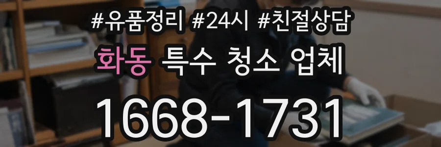 화동 특수 청소 업체