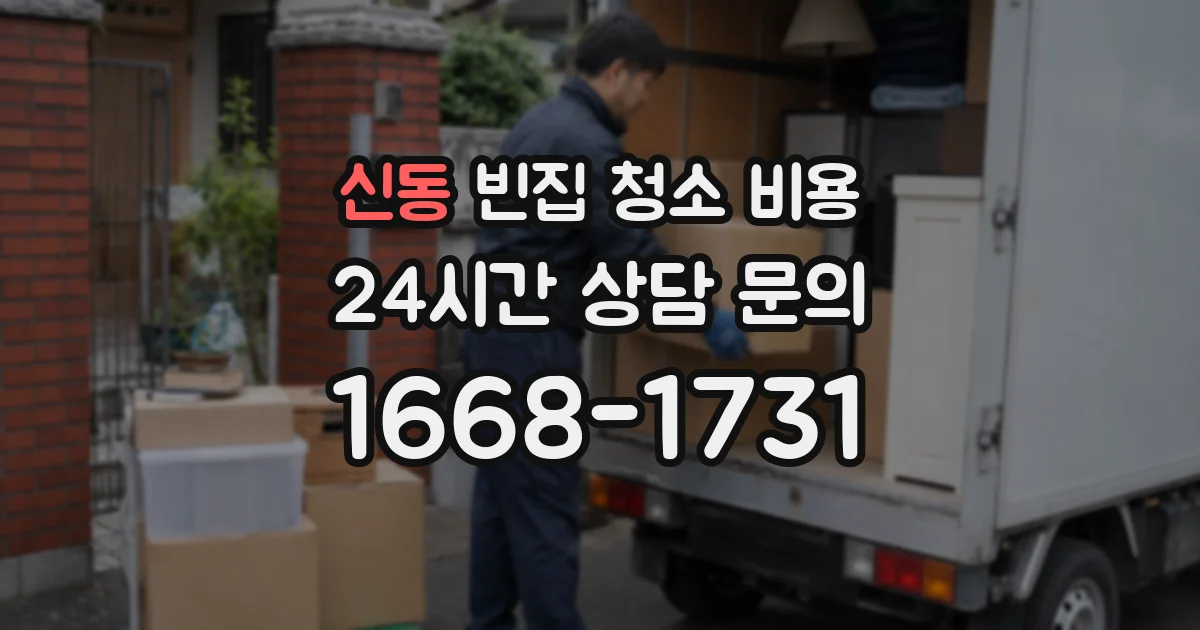 신동 빈집 청소 비용