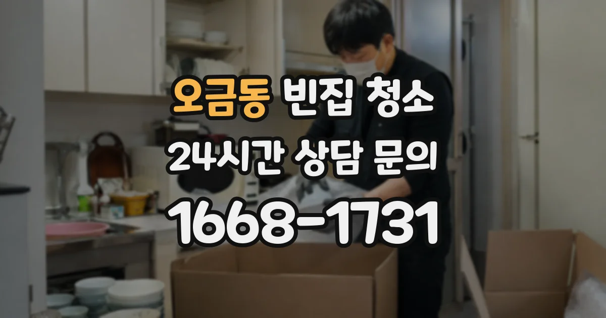 오금동 빈집 청소