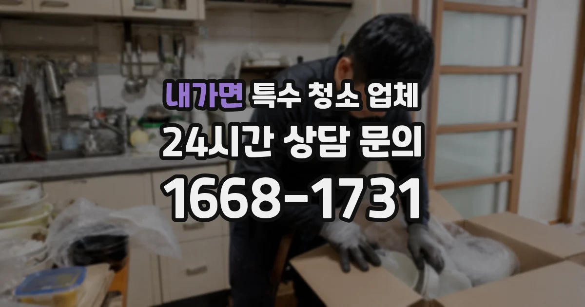 내가면 특수 청소 업체