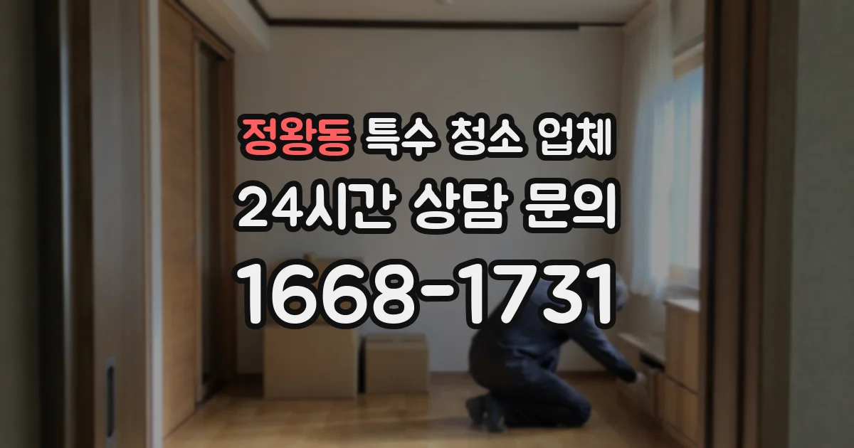 정왕동 특수 청소 업체