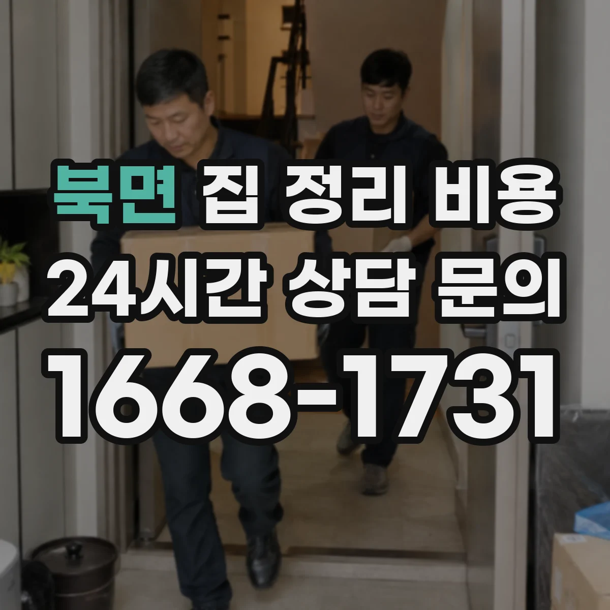 북면 집 정리 비용