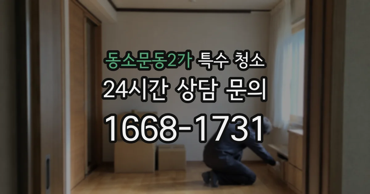 동소문동2가 특수 청소