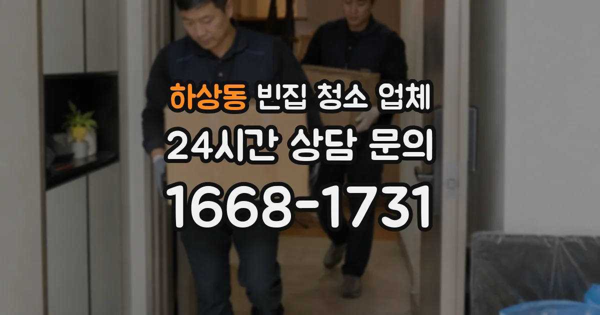 하상동 빈집 청소 업체