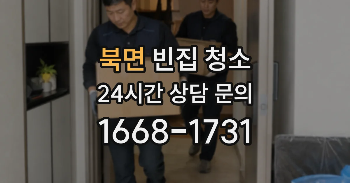 북면 빈집 청소