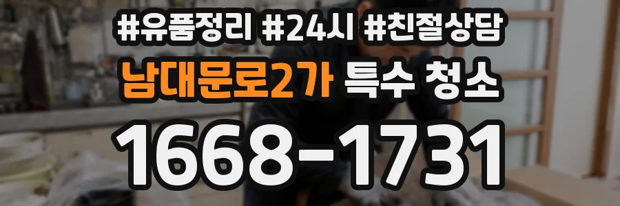 남대문로2가 특수 청소