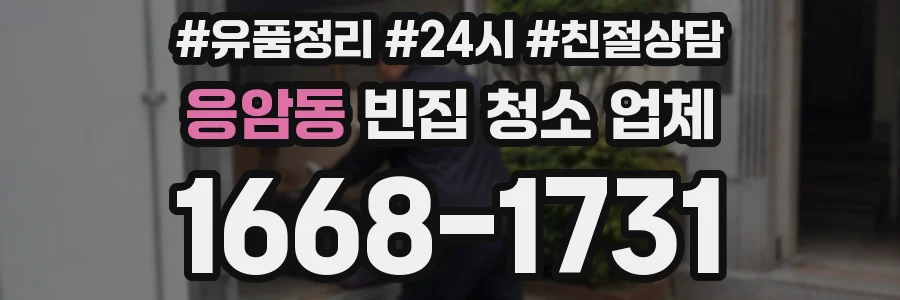 응암동 빈집 청소 업체