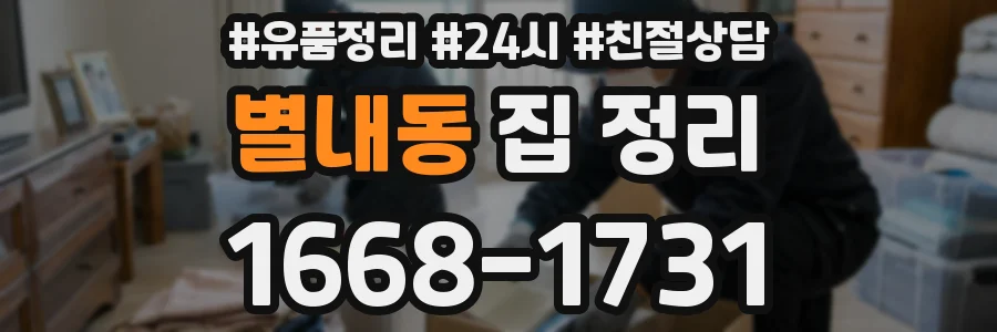 별내동 집 정리
