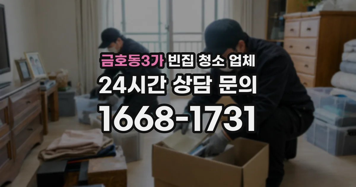 금호동3가 빈집 청소 업체