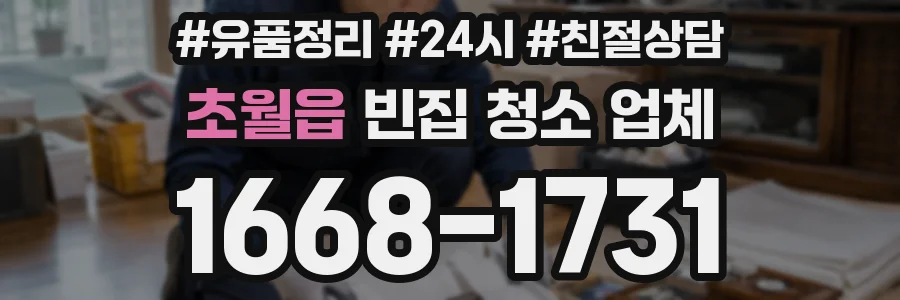 초월읍 빈집 청소 업체