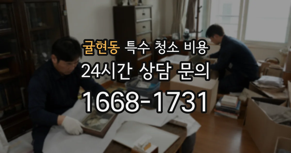 귤현동 특수 청소 비용