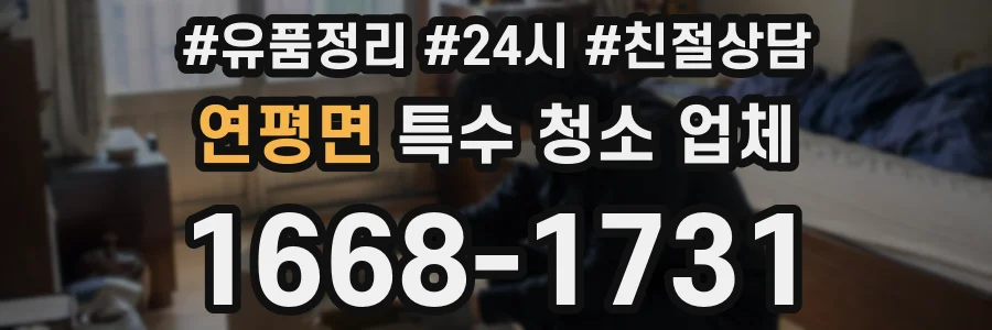 연평면 특수 청소 업체