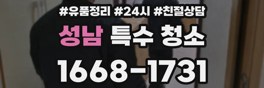 성남 특수 청소
