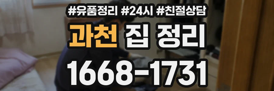 과천 집 정리