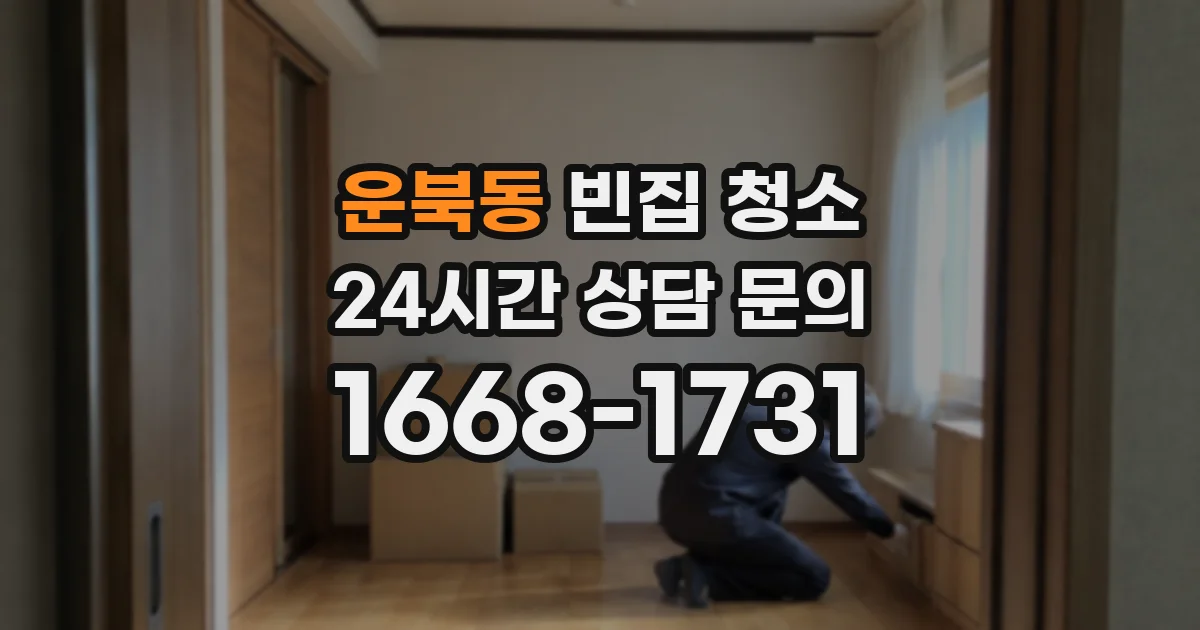 운북동 빈집 청소