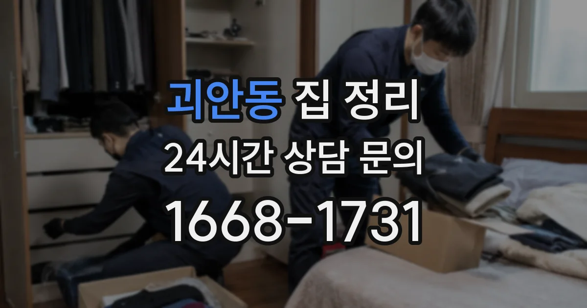 괴안동 집 정리