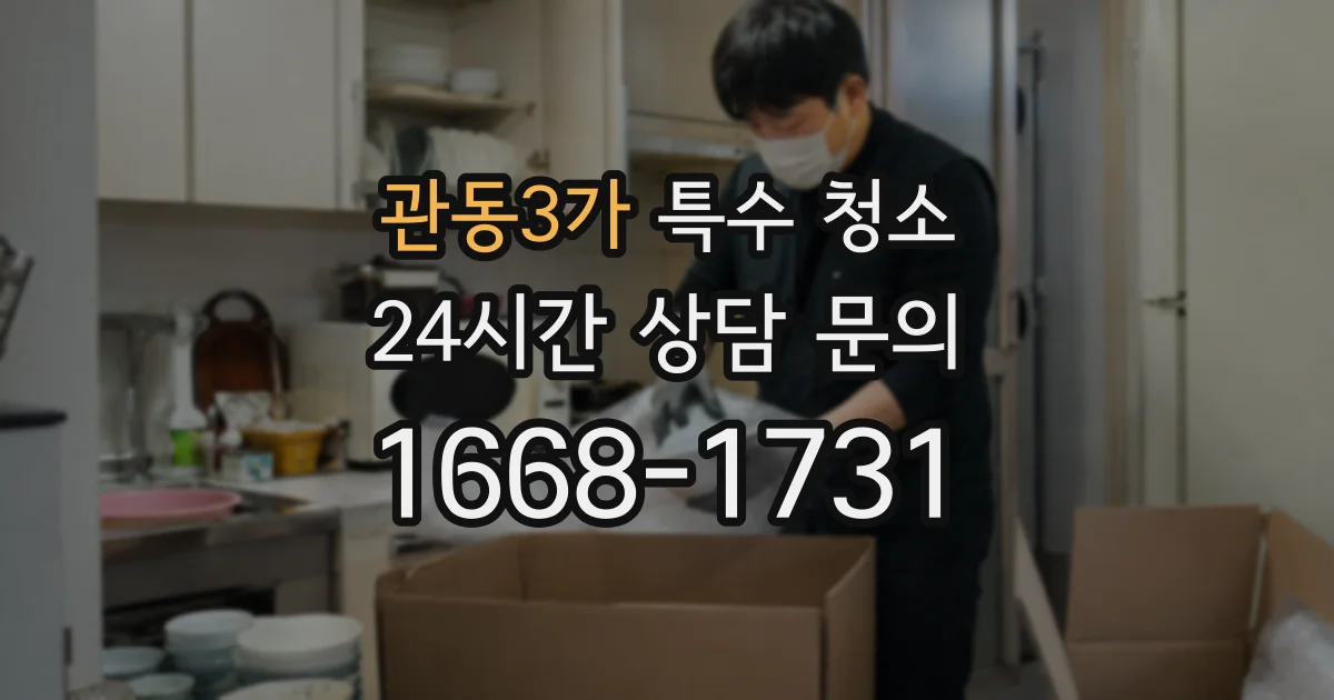 관동3가 특수 청소