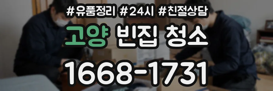고양 빈집 청소