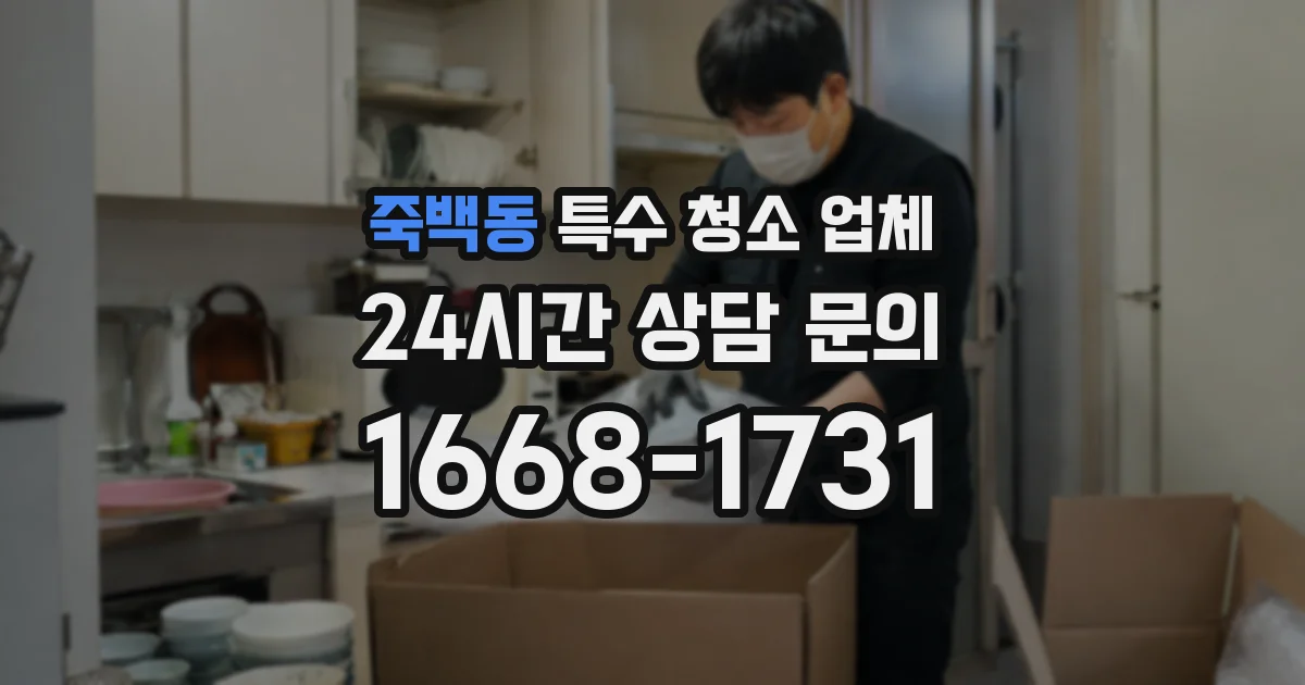 죽백동 특수 청소 업체
