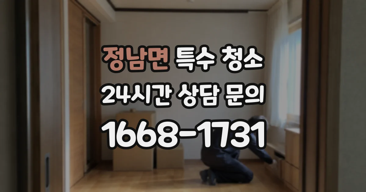 정남면 특수 청소