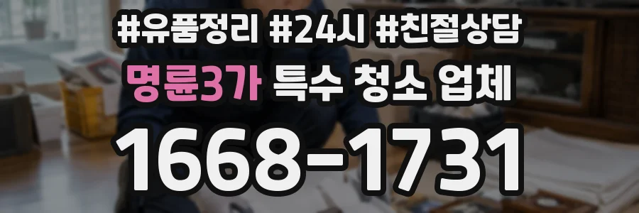명륜3가 특수 청소 업체