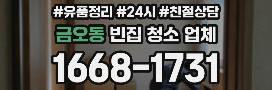 금오동 빈집 청소 업체