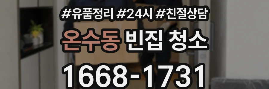 온수동 빈집 청소