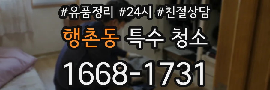 행촌동 특수 청소