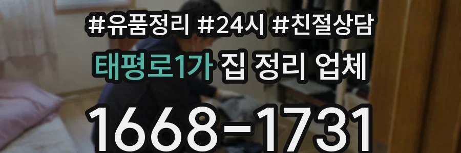 태평로1가 집 정리 업체