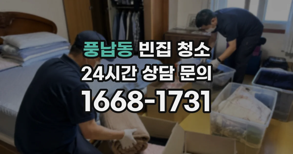 풍납동 빈집 청소