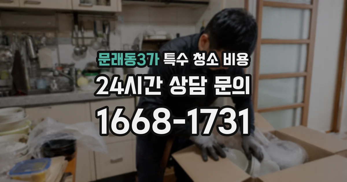 문래동3가 특수 청소 비용