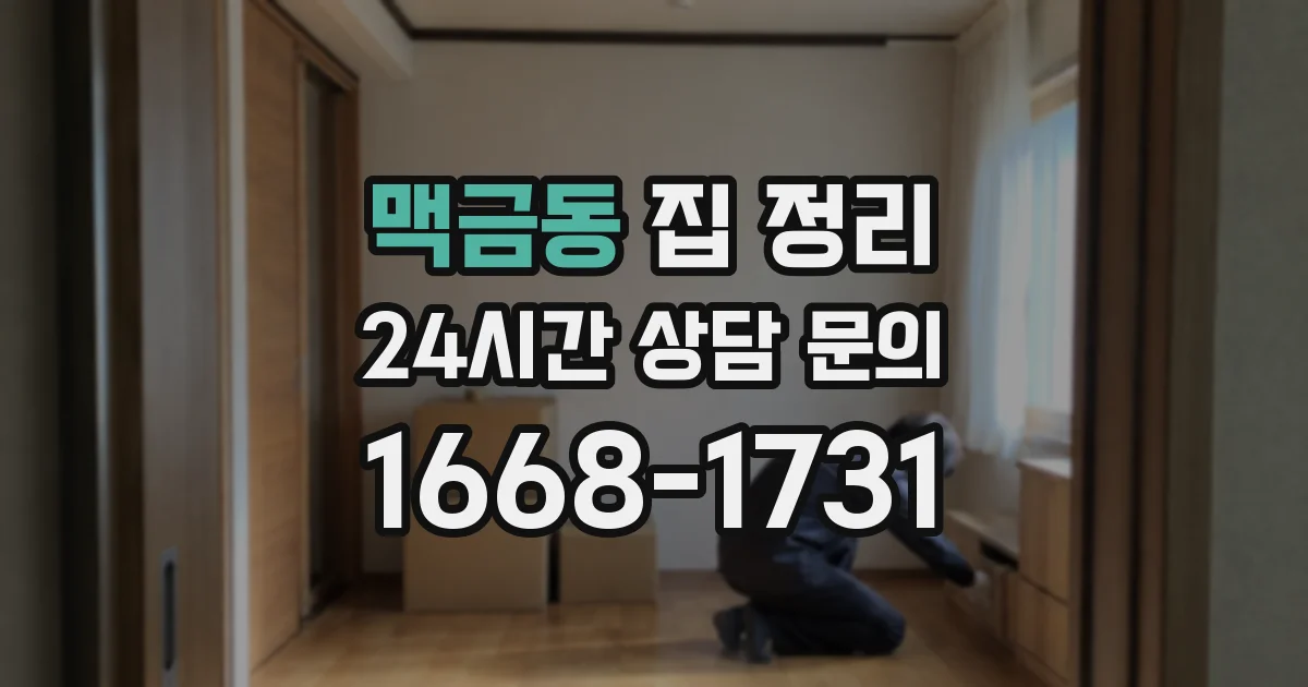 맥금동 집 정리