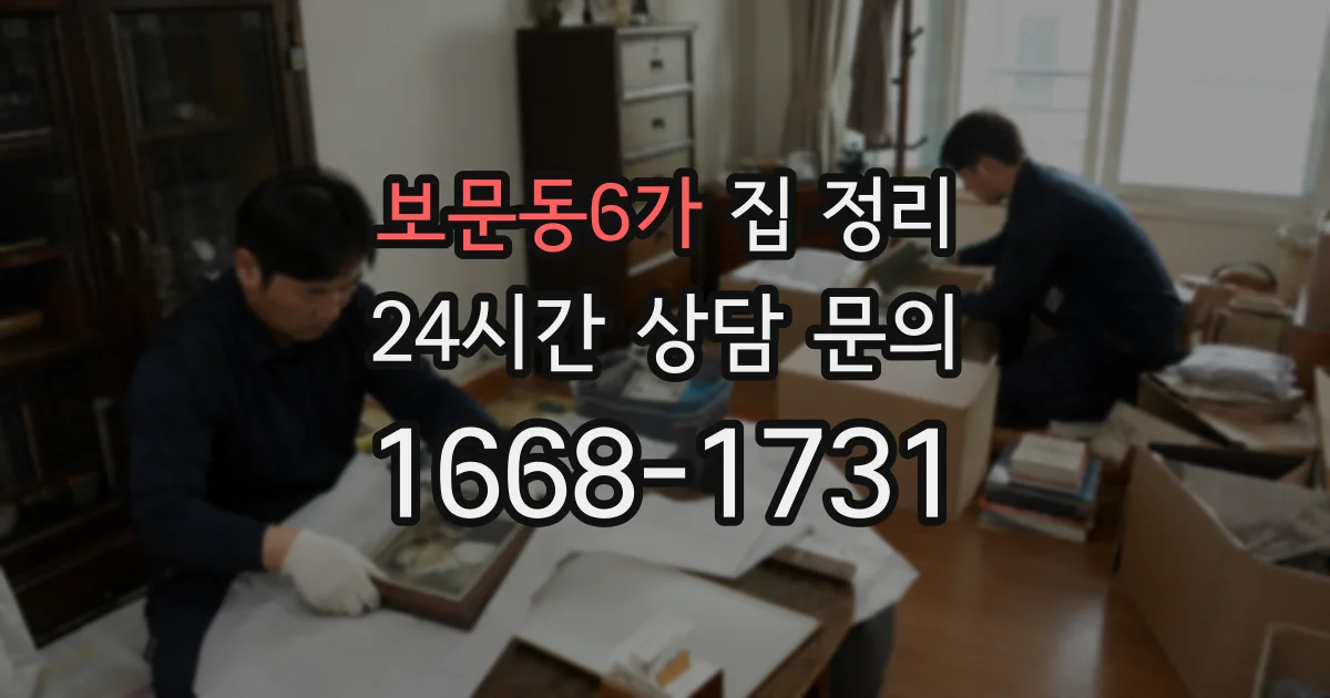 보문동6가 집 정리