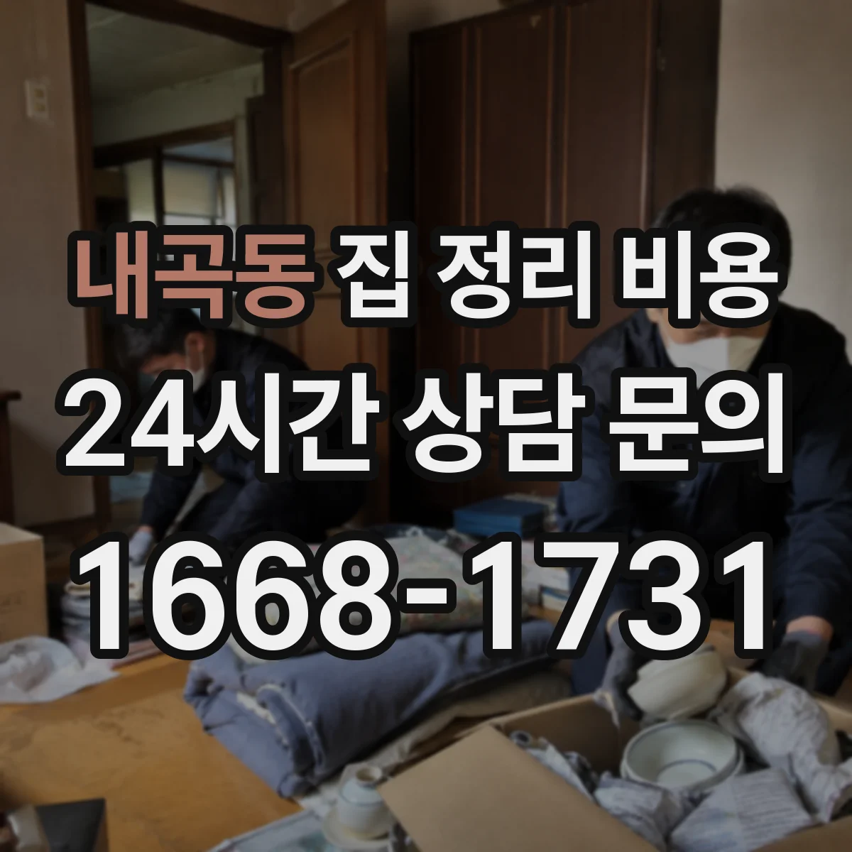 내곡동 집 정리 비용