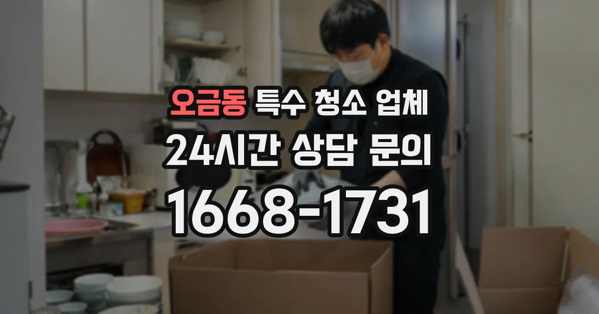 오금동 특수 청소 업체