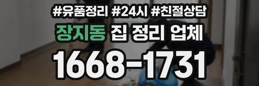 장지동 집 정리 업체