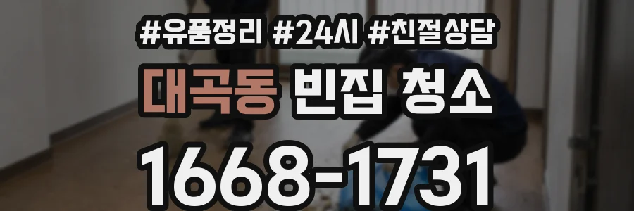 대곡동 빈집 청소