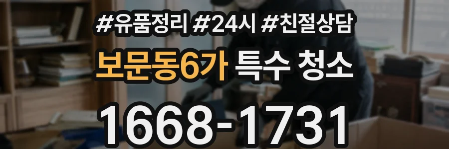 보문동6가 특수 청소