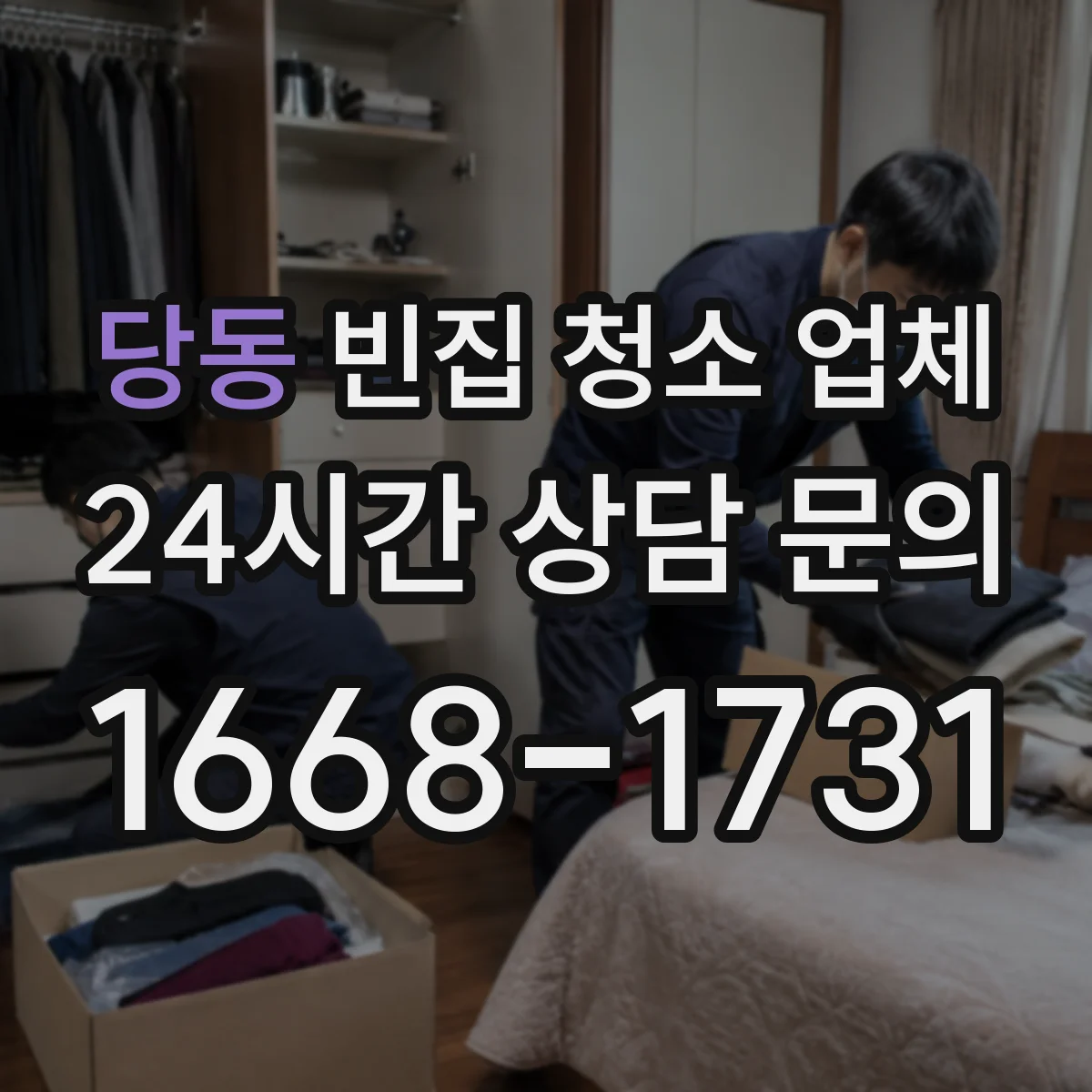 당동 빈집 청소 업체
